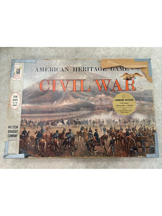 Milton Bradley Other - Vintage 1961 American Heritage Board Game The Civil War Milton Bradley Complete